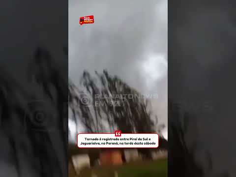 Tornado é registrado entre Piraí do Sul e Jaguariaíva, no Paraná