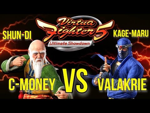 VF5US- C-MONEY VS VALAKRIE! (Virtua Fighter 5: Ultimate Showdown)- Shun Di VS Kage-Maru Matches, FGC