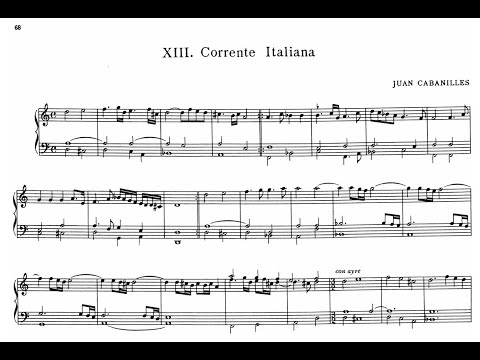 Juan Bautista Cabanilles- Corrente Italiana, WSC.2? (1698)
