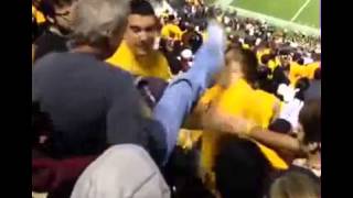 Old Guy Kicks Student In The Face at College Game