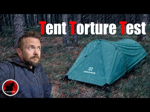 Torrential Rain Challenge : Evaluating a Stealth Camping Tent's Waterproofness - Winterial Bivy Tent