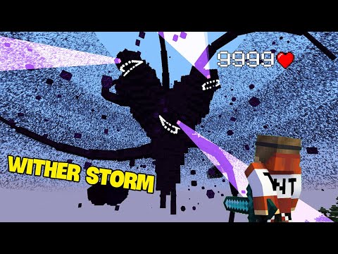 Defeat Boss WITHER STORM In Minecraft, The Best New Minecraft Boss Mod 2022