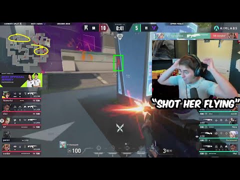 Sgares Reacts To V1 florescent Insane Quick Scope In VCT Game Changers