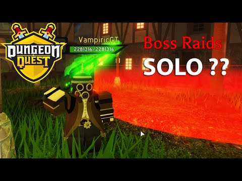 Dungeon Quest - Boss Raids - Can you SOLO with Steampunk Sewers gear?? | Roblox | VampiricGT
