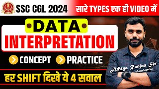 🔴COMPLETE DATA INTERPRETATION || Concept+ Practice || FOR SSC CGL  2024 BY Aditya Ranjan Sir #ssc