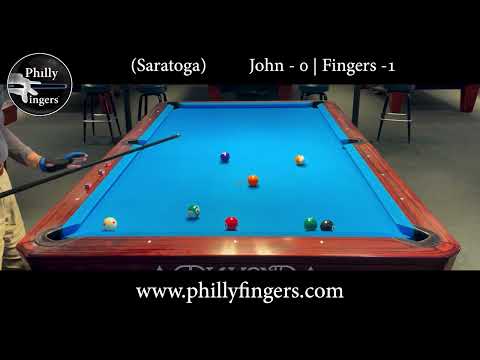 Saratoga Pool Part 1 John vs Philly Fingers!