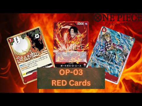 All Red cards in op-03 Revealed!! | One Piece Card game