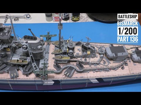 Hachette  -  Build  The  Battleship  Bismarck  1/200  (  Part  136  )
