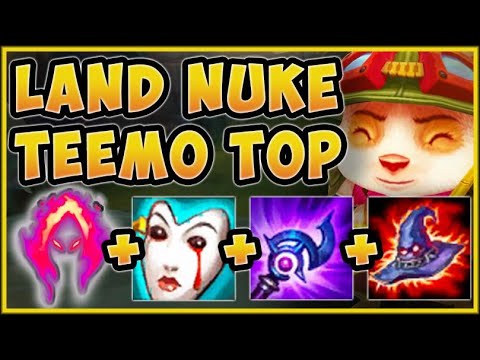 WATCH YOUR NEXT STEP! ONE SHROOM FROM LAND NUKE TEEMO BUILD IS 100% OP! League of Legends Gameplay