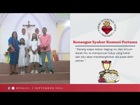 Kenangan Syukur Komuni Pertama Paroki HKY Olba 1 September 2024