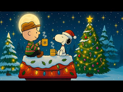 Gentle Christmas Jazz Ambience | A Peaceful Holiday Evening with Snoopy & Charlie Brown
