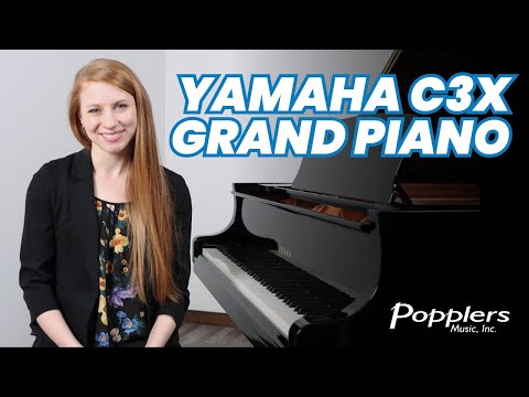 Yamaha C3X Conservatory Grand Piano | Overview and Playing Demo by Jenna from Popplers Music