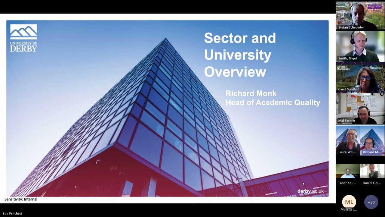 External Examiners, Induction, Central induction