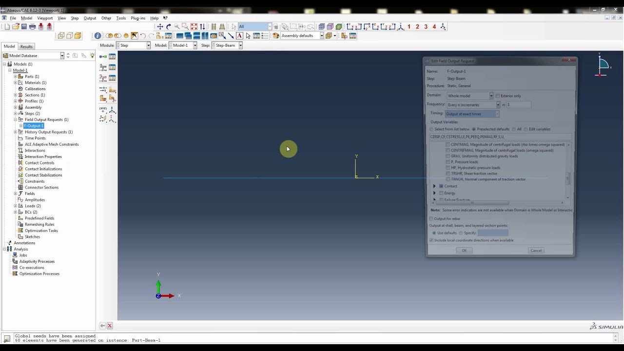 Abaqus Beam Tutorial
