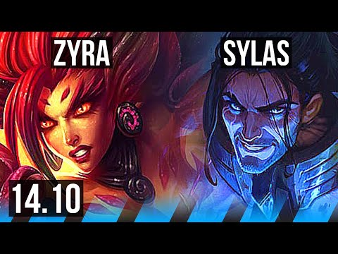 ZYRA vs SYLAS (MID) | 2100+ games | EUW Diamond | 14.10