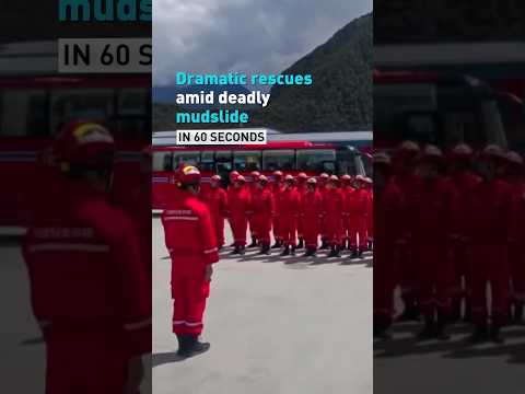 Dramatic rescues amid deadly mudslide