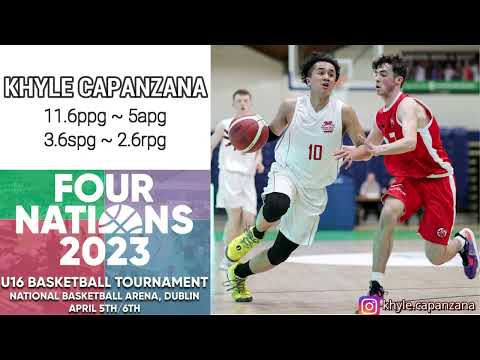 Khyle Capanzana - U16s Four Nations 2023 (Basketball Highlights)