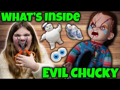 What's Inside Chucky? Cutting Open Creepy Chucky Doll Skit