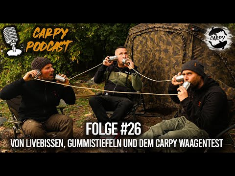 Carpy Podcast #26 - Von Livebissen, Gummistiefeln und dem Carpy Waagentest