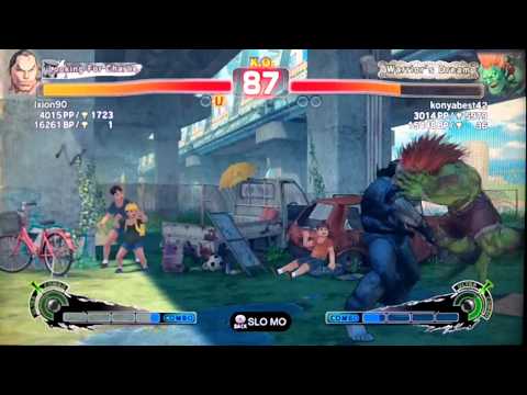 SSF4 AE:2012 Ixion90 (Dan) vs Konyabest42 (Blanka)
