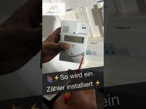 ⚡️So wird ein Zähler montiert ⚡️ #elektrik #elektriker #elektroinstallation #strom #installation