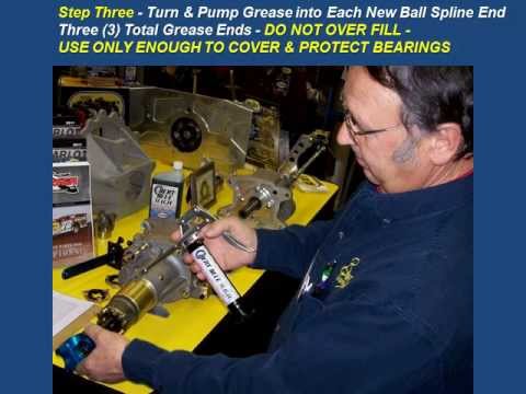 Bert Ball Spline Maint. both Old & New style with Bert Blue Magic Grease Gun Kit