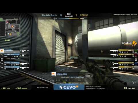 CEVO-Pro CS:GO Season 4: Ronin 5 vs. Denial - Week 5:2 on de_train