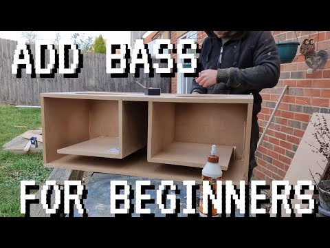 How To Build A Subwoofer Box For BEGINNERS with NO SPECIAL TOOLS!!