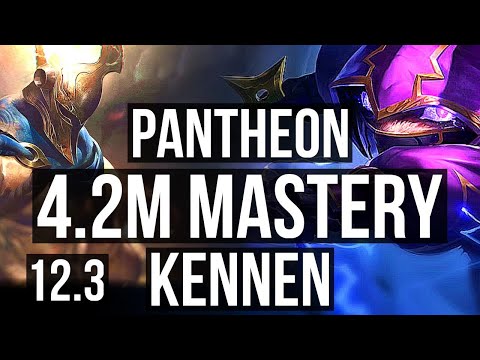 PANTHEON vs KENNEN (TOP) | 4.2M mastery, 5/1/4, 500+ games | KR Master | 12.3