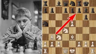 Bobby Fischer beats a Grandmaster in 10 moves! (But Reshevsky plays on)