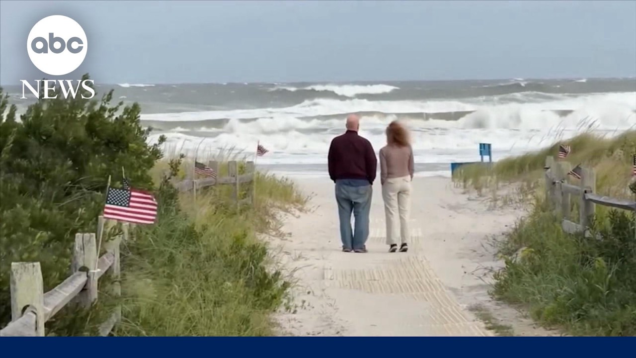Video: Nor'easter batters East Coast with high winds, coastal flooding from NC to NJ