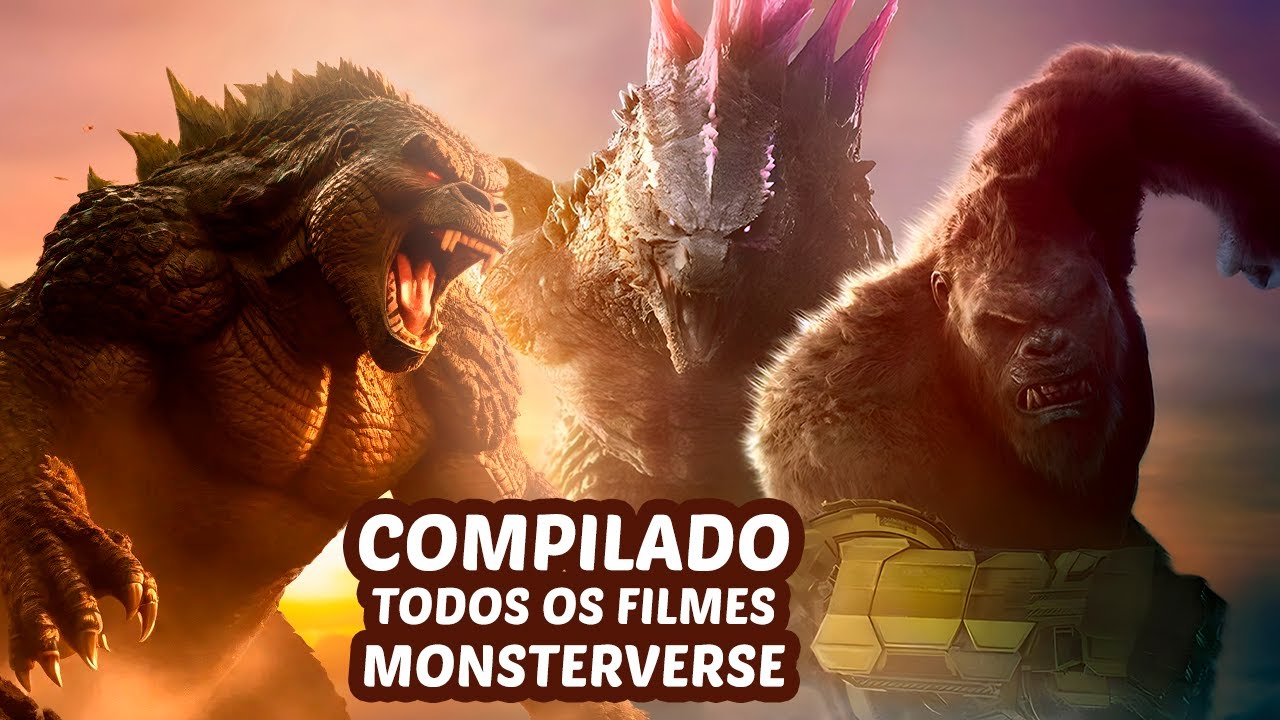 MARATONA MONSTERVERSE KONG x GODZILLA | Melhores Momentos dos Monstros Gigantes