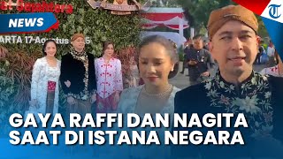 CURI PERHATIAN! Gaya Raffi Ahmad dan Nagita Kenakan Pakaian Adat Jawa di Istana Negara