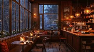 Coffee Shop Rain ☕ Soft Jazz for Focus & Deep Work