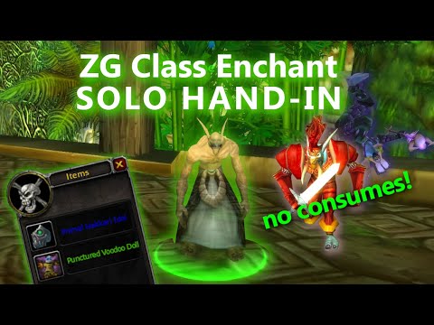ZG Head & Leg Enchant SOLO hand in - NO CONSUMES -  Zanza the Restless - WoW Classic Phase 4