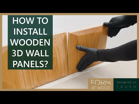 Form At Wood - Installation instructions - Wooden 3D wall panels