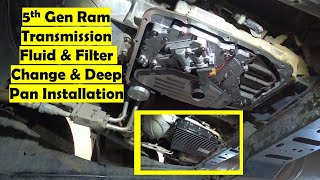 How to Change Transmission Fluid & Install a Deep Pan on a 2020 Ram 3500 68RFE