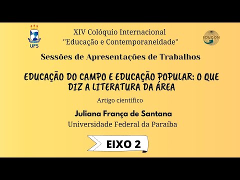 Juliana França de Santana - Universidade Federal da Paraíba (UFPB) - EDUCON 2020