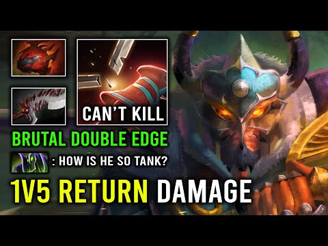 100% Can't Kill 1v5 Super Return DPS Max Strength Run At Everyone Centaur Warrunner Dota 2