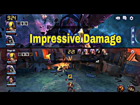 Faster Galactus And WBU Corvus Stage 99 Clear With Iron Fist - Marvel Future Fight