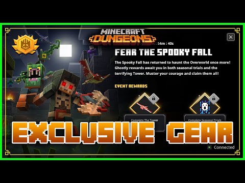 Minecraft Dungeons: Spooky Fall Event 2022 ALL EXCLUSIVE GEAR And How To Get Them