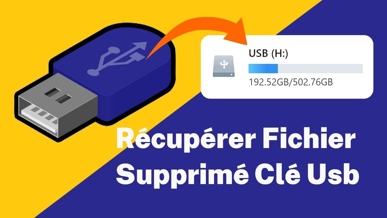 comment récupérer des fichiers effacés sur une clé usb