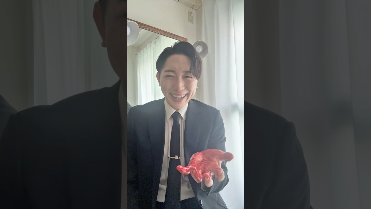 赤と白を混ぜると…？　#shorts