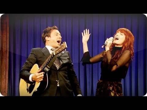 , title : 'Audience Suggestion Box: Jimmy Fallon & Florence Welch Sing "Balls In Your Mouth"'