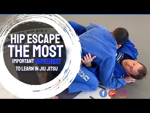 BJJ For Beginners: How to Hip Escape    (the most important movement you will ever learn in BJJ)