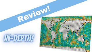 YouTube thumbnail: LEGO Art World Map Review! (Set 31203)