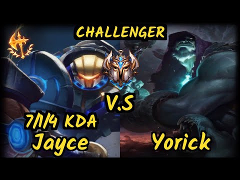 Impact (JAYCE) vs YORICK - 7/1/4 KDA TOP CHALLENGER GAMEPLAY - NA