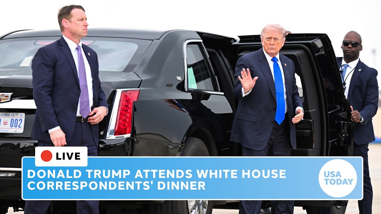 Live - White House Correspondents' Dinner red carpet; Donald Trump attends Oz Pearlman hosted event