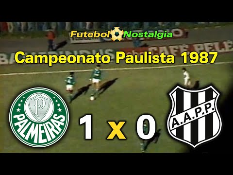 Palmeiras 1 x 0 Ponte Preta - 08-08-1987 ( Campeonato Paulista )