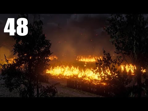 Red Dead Redemption 2 PS4 Pro Gameplay Part 48 - Burning Grays Tobacco Field